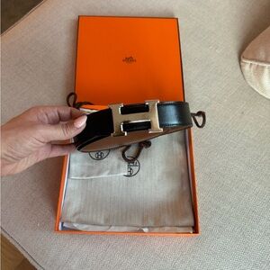 ‼️SOLD‼️ Hermes reversible H belt 24mm